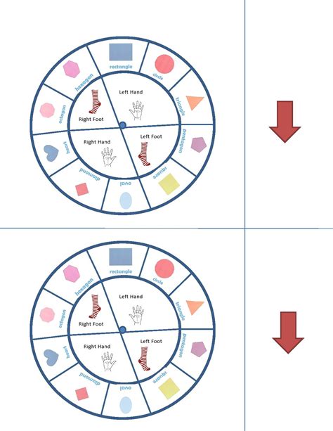Twister Game Spinner Template