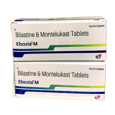 Ebozia M - Bilastine & Montelukast Tablets - Salvus Pharma
