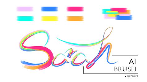 AI画笔绘制彩虹字|平面|海报|狐小妖 - 原创作品 - 站酷 (ZCOOL)