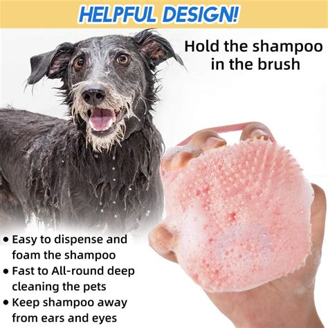 Chullbull Soft Silicon Bath Brush for Dogs and Cats (Pink) | Supertails