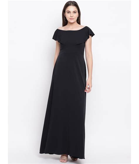 Flared Ruffle Maxi Gown