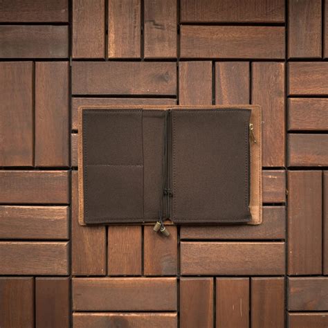 Dark Brown Fabric Pocket Insert - A6 – The Black Canvas