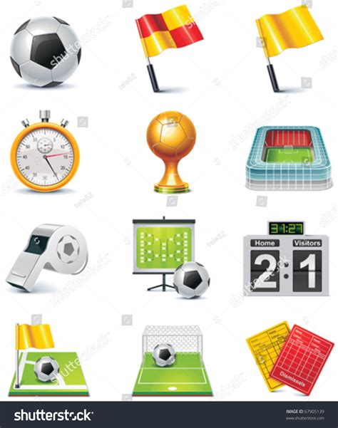 Soccer Icons Set: Over 86,603 Royalty-Free Licensable Stock Vectors ...