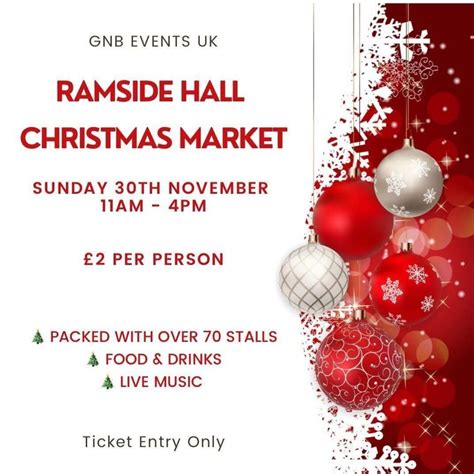 Ramside Hall Christmas Market , Ramside Hall, Durham, 30 November 2025 ...