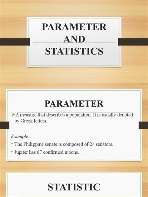 Parameters and Statistics Example Problems 的图像结果
