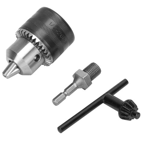 with 1/4 Hex Shank Metal Construction 1/2-20Unf Drill Chuck, 1.5-13mm ...