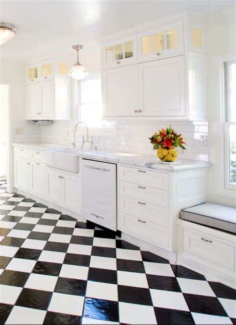 Black And White Checkerboard Floor Tile at Glenda Farias blog