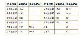 2022年机关事业单位工资标准表(最新) - 公务员考试网