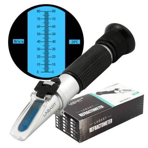 LABART 0-80% Brix Professional Grade Optical Hand Held Refractometer ...