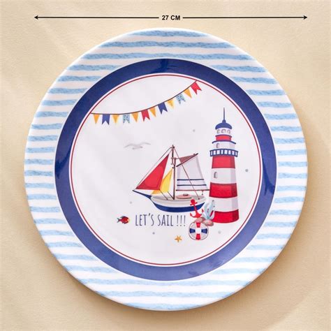 Buy Slate Kids Melamine Printed Dinner Plate - 27cm from Home Centre at ...