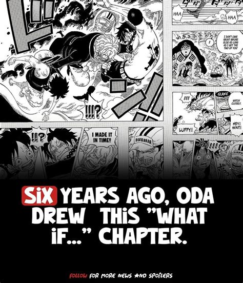 Six Years Ago, ODA drew this "what if " chapter | One piece funny, One ...