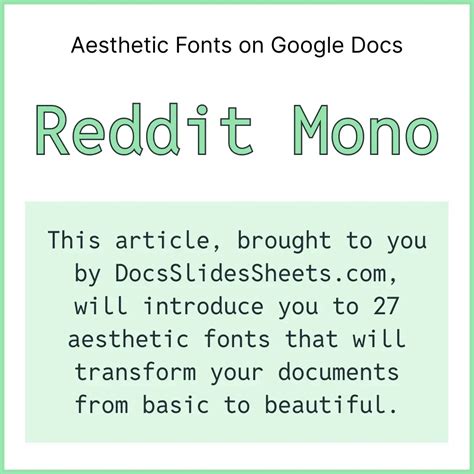 27 Most Aesthetic Fonts on Google Docs (With Screenshots)
