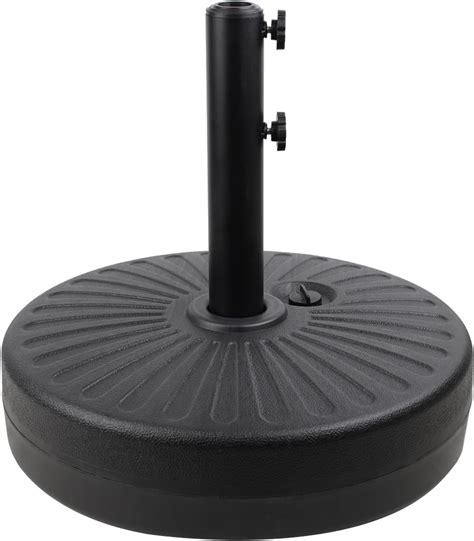 Amazon.com : 50LBS Round Umbrella Base Water Filled with Steel Umbrella ...