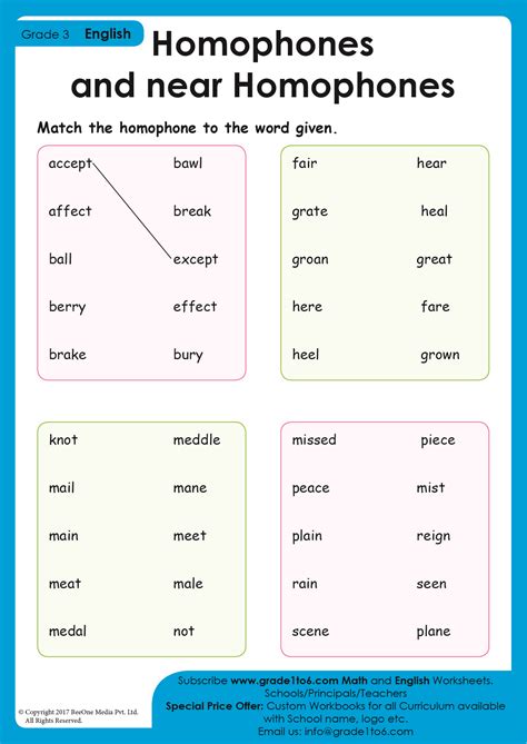 Image result for Homophones Worksheet
