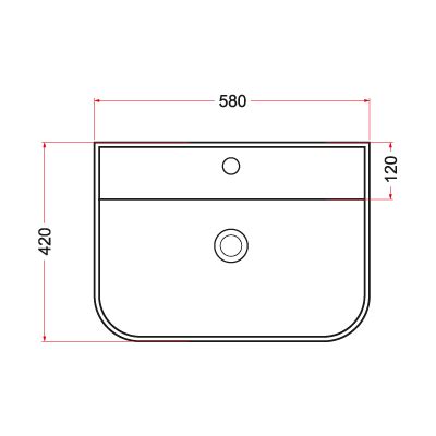 WALL HUNG BASIN - Kalix | Grotto World