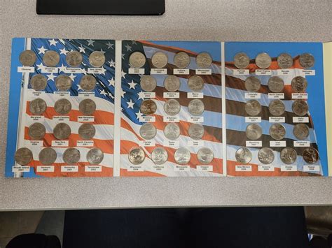 Complete set of 50 U.S. State Quarters. 1999 – 2008. Housed in a ...