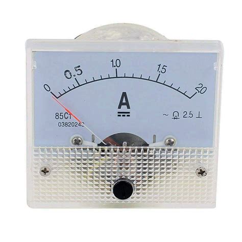 YXQ 0-2A Analog Current Panel 85C1 Amp Ammeter Gauge Meter 2.5 Accuracy ...