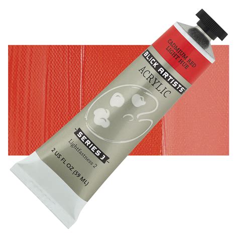 Blick Artists' Acrylic - Cadmium Red Light Hue, 2 oz tube| Utrecht Art ...