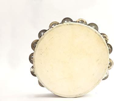 Akshar Tabla Mart Leather Dafli Tambourine 9 inch Indian Musical ...
