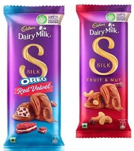 Cadbury Dairy Milk Silk Oreo Red Velvet Chocolate & Dairy Milk Silk ...