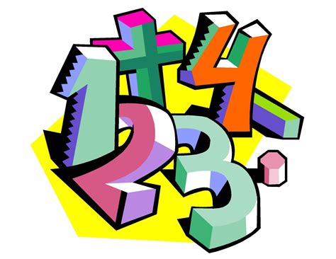 Colorful Numbers - ClipArt Best