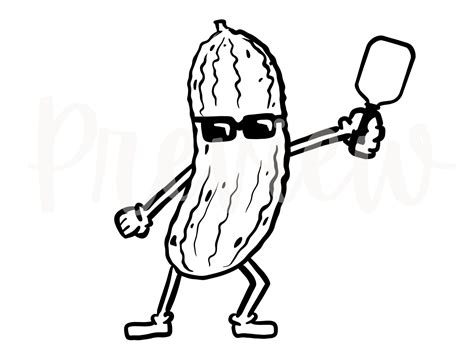 Pickle Clip Art With Pickleball Balls and Paddle for Commercial Use PNG ...