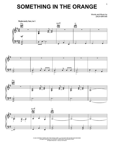 Something In The Orange Zach Bryan Chords