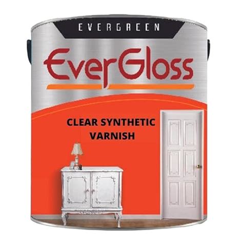 EverGloss Clear Synthetic Varnish ( 1Ltr ), Ready to use DIY Gloss ...