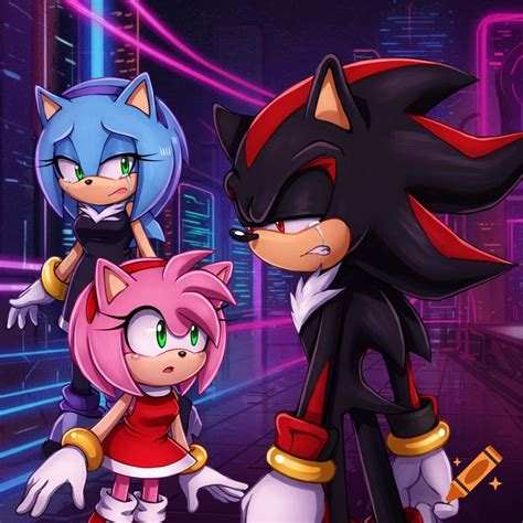 Amy Rose E Sombra E Sonic Pin By Sombra The Hedgehog On Shadow Y Amy