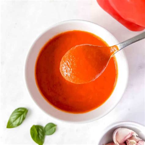 Simple Red Pepper Coulis - Through The Fibro Fog