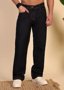 DENIM LOOK Loose Fit Men Dark Grey Jeans - Buy DENIM LOOK Loose Fit Men ...