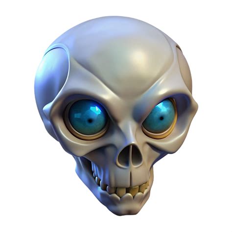 Image result for Alien Skull PNG