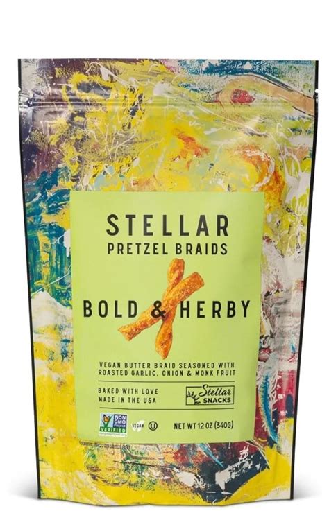 Stellar Snacks Pretzels Bold and Herby 12 Oz Bag - Etsy