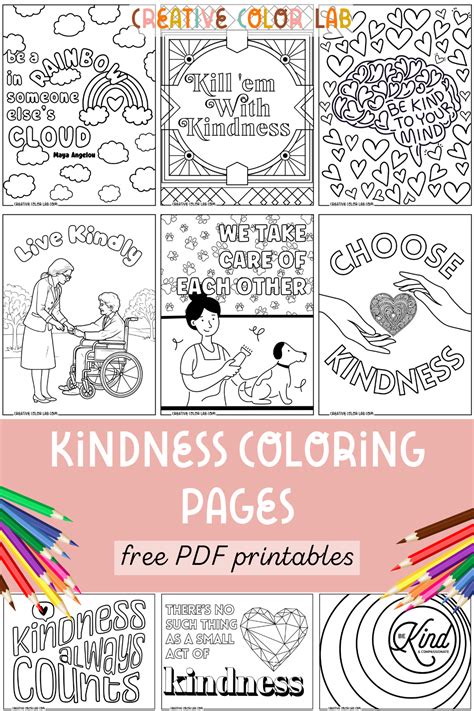 Kindness Coloring Pages Printable [2025]