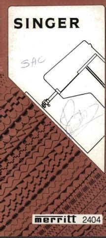 Image result for Singer Sewing Machine Operating Manuals 2404