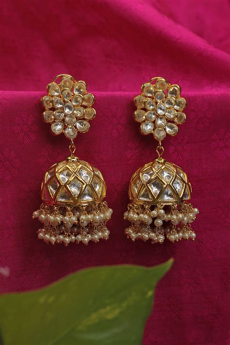 Tahira Kundan Jhumkas – Diva Art Jewellers