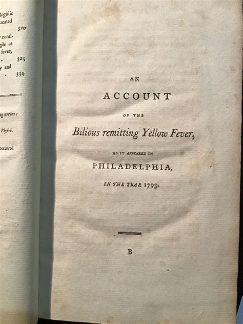 An Account of the Bilious remitting Yellow Fever, as it appeared in the ...