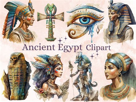 38 png watercolor fantasy ancient egypt clipart ancient egypt mythology ...