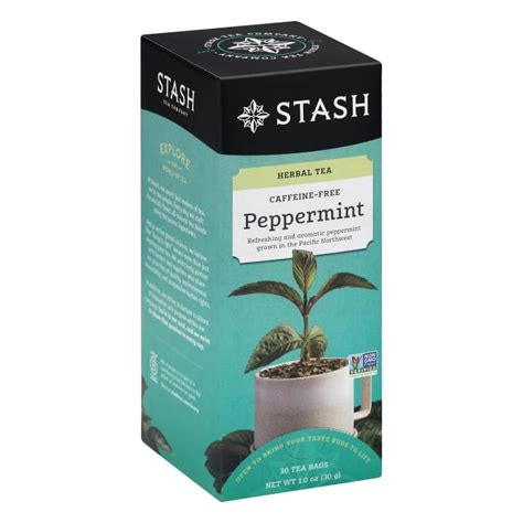 Stash Peppermint Herbal Tea 30-Bag Box - Walmart.com