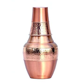 Buy Copperika Venus Pot Jar Copper Water Bottle 1300ml with Copper ...
