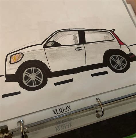 My mom sent me a pic of a drawing of a car I made when I was super ...