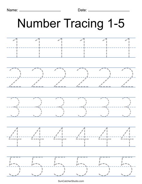 Image result for Writing Numbers Practice Sheet