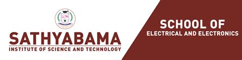School of Electrical and Electronics | Sathyabama Institute of Science ...