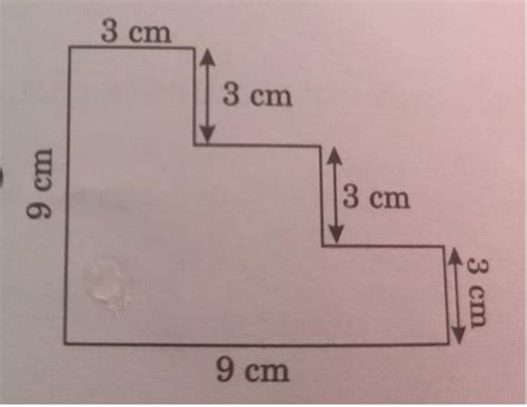 Find the area of the given figure by splitting it into squares and ...
