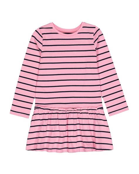 Buy Pink Stripe Drop-Waist Dress Online at Best Price | Mothercare India
