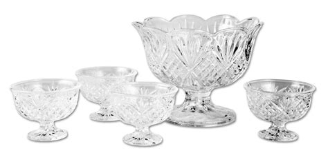 Buy Godinger Dublin 5-Piece Crystal Dessert Set Online at Low Prices in ...