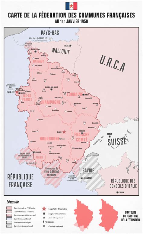 Map for an East France socialist republic (quick explanation in ...