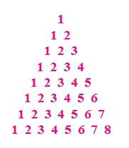 Image result for Number Pyramid Patterns