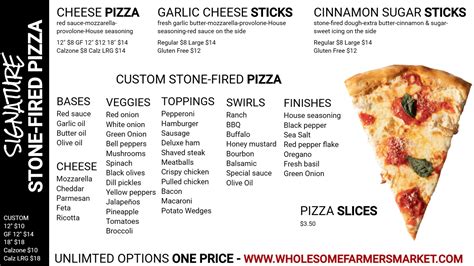 PIZZA – Wholesome Farmers Market