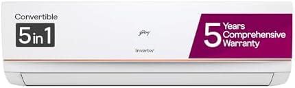 Godrej 1 Ton 3 Star, 5 Years Comprehensive Warranty, 5-In-1 Convertible ...